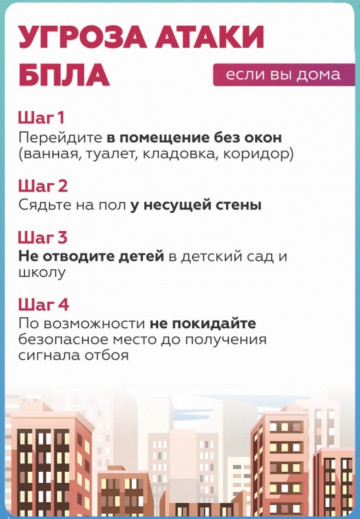Памятка при угрозе БПЛА и ракетной опасности.